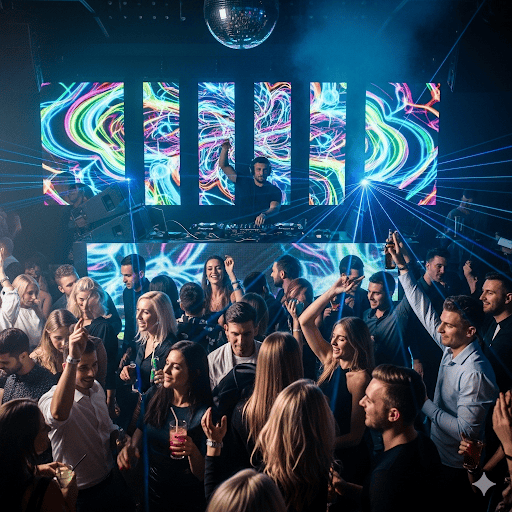 Ambiente de bar ou nightclub